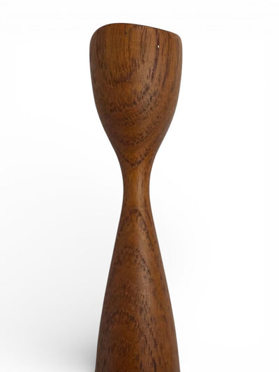 Solid Teak Danish Modern Candlesticks (Set of 4)