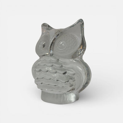 Viking Glass Mid Century Owl