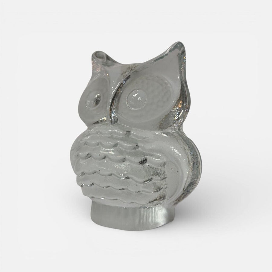 Viking Glass Mid Century Owl