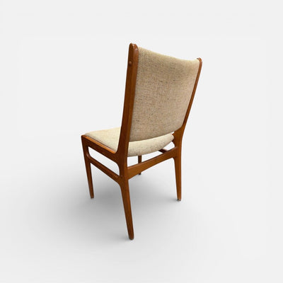 Mid Century Modern Set of 5 Teak Dining Chairs by D-Scan (Set of 5)