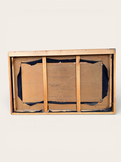 Mid Century Slattted Kinetic Op-Art Relief by William H Foster a Professor at Lock Haven State University, Pennsylvania