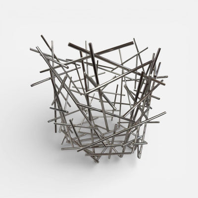 Alessi Blow Up Fruit or Citrus Basket in Chrome