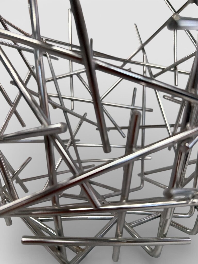 Alessi Blow Up Fruit or Citrus Basket in Chrome