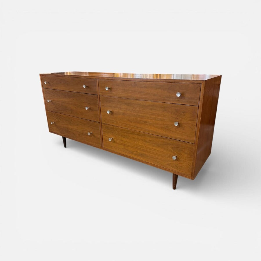 Milo Baughman Walnut Glenn of CA Mid Century Chest of Drawers