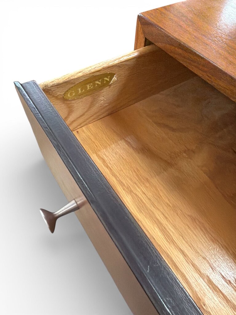 Milo Baughman Walnut Glenn of CA Mid Century Chest of Drawers