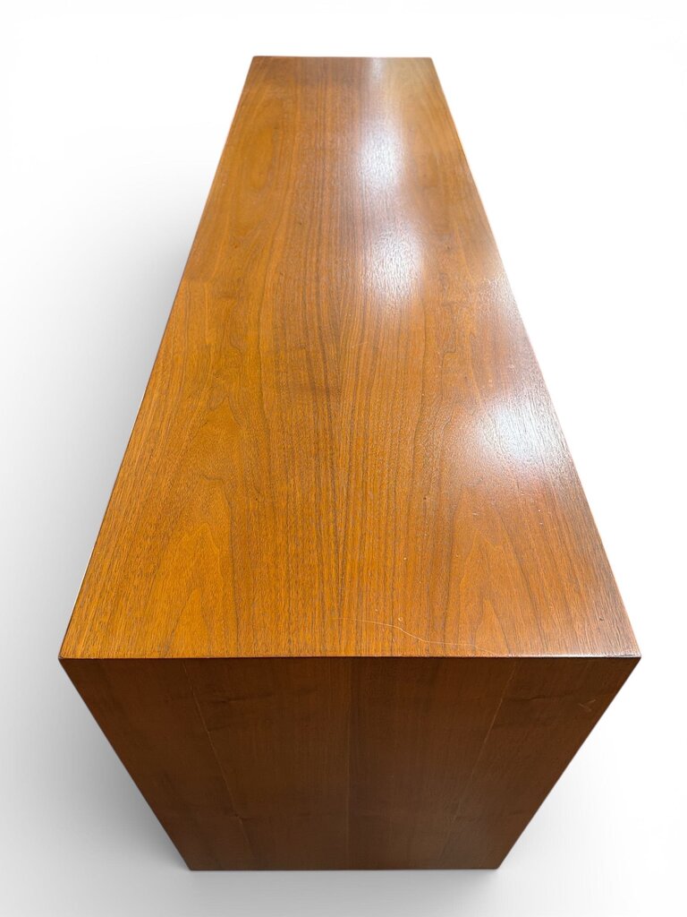 Milo Baughman Walnut Glenn of CA Mid Century Chest of Drawers