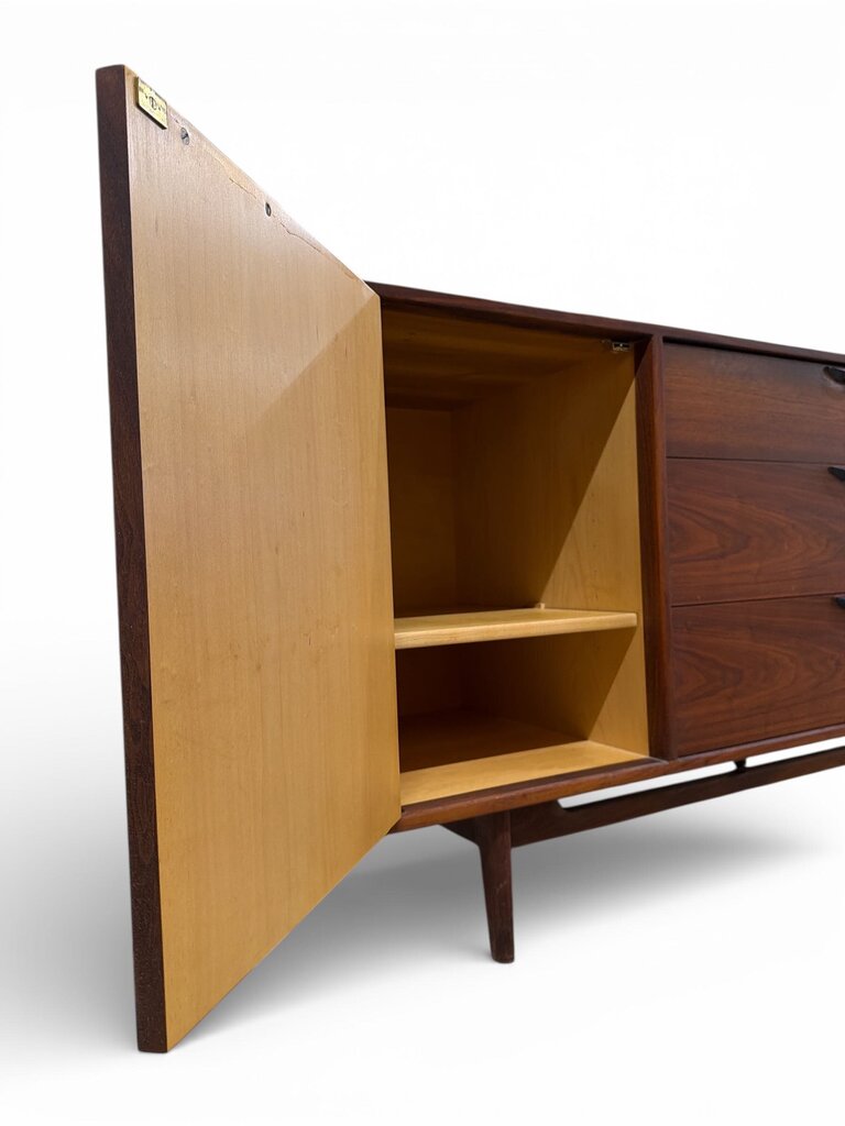 Jens Risom Mid Century Modern Walnut Credenza