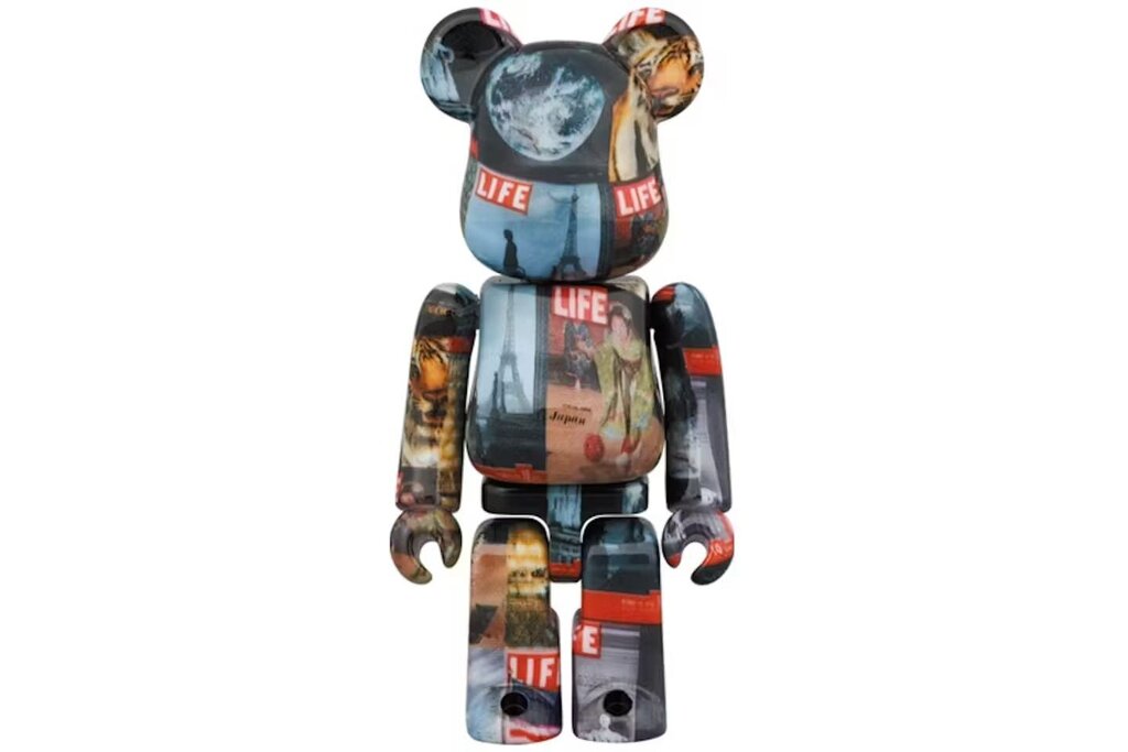 MEDICOM LIFE 100% 400% BEARBRICK FIGURE SET