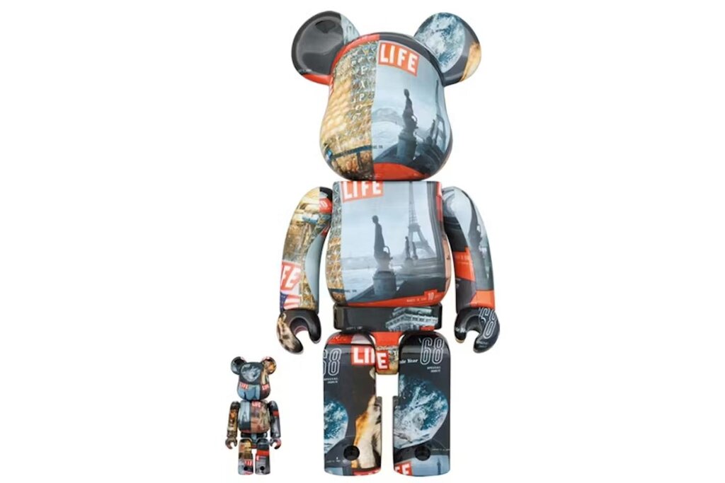 MEDICOM LIFE 100% 400% BEARBRICK FIGURE SET