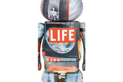 MEDICOM LIFE 100% 400% BEARBRICK FIGURE SET