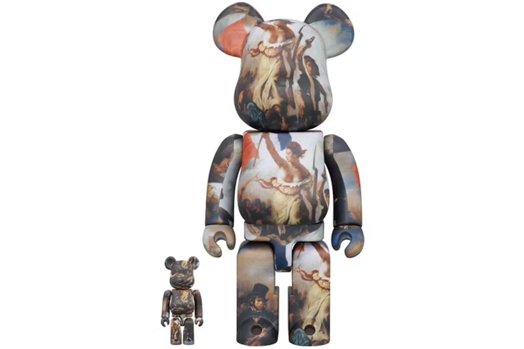MEDICOM Eugene Delacroix Liberty Leading the People100% 400% BEARBRICK FIGURE SET