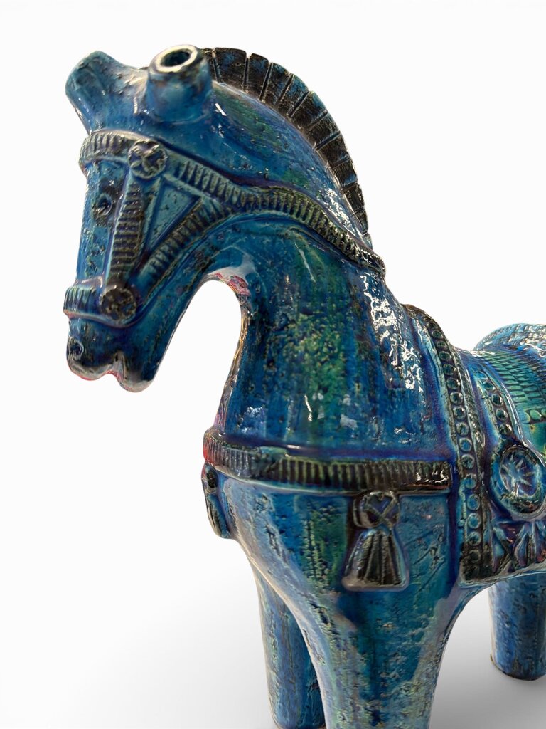 Mid Century Bitossi Rimini Bue Trojan Horse Italian Ceramic