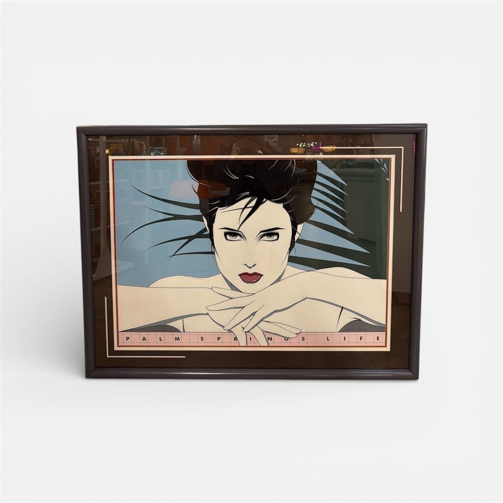 MCM Limited Edition Serigraph titled "Palm Springs Live" by Patrick Nagel ca.1984