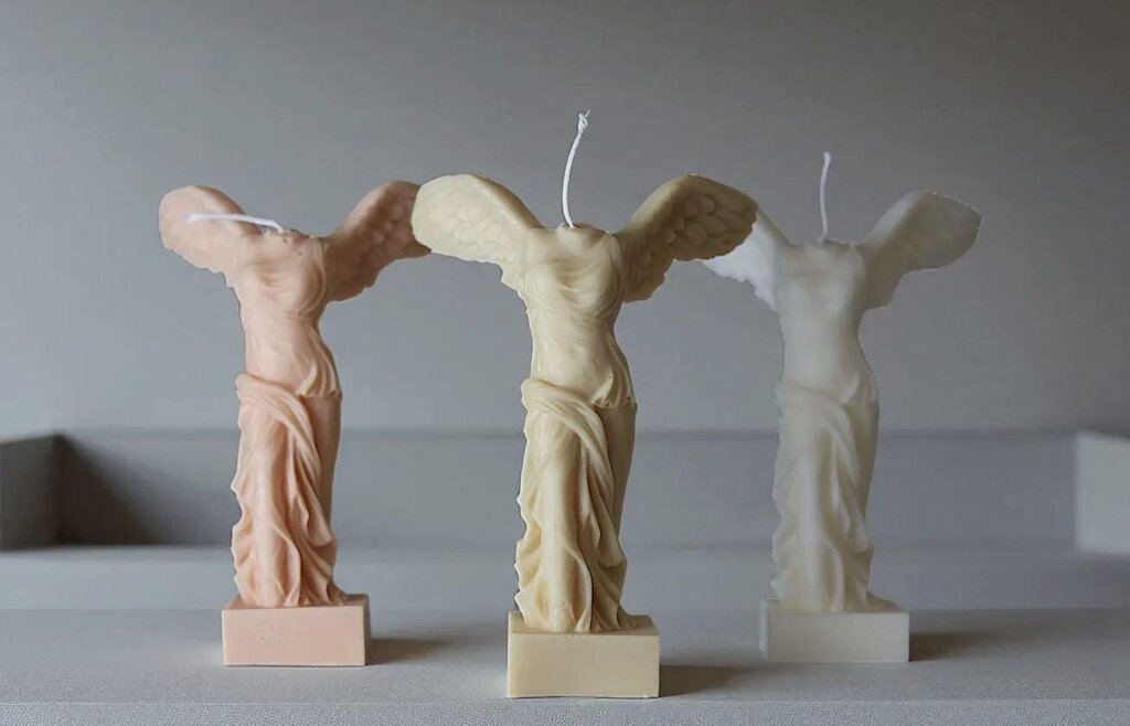Winged Victory Sculptural Candle 7x2in - Sculptural