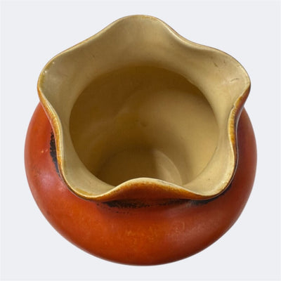 Rumrill Indian Group Orange and Bay Glaze Ceramic Vase