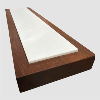 Sushi Serving Board w/ natural wood and Corian top