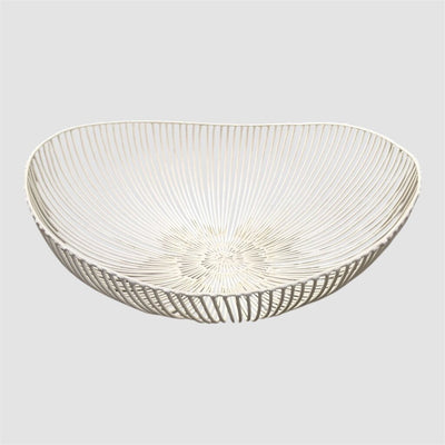 Modern Metal Wire Fruit or Breadbasket