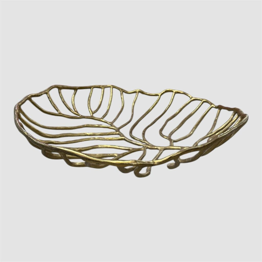 Palm Leave Centerpiece Bowl