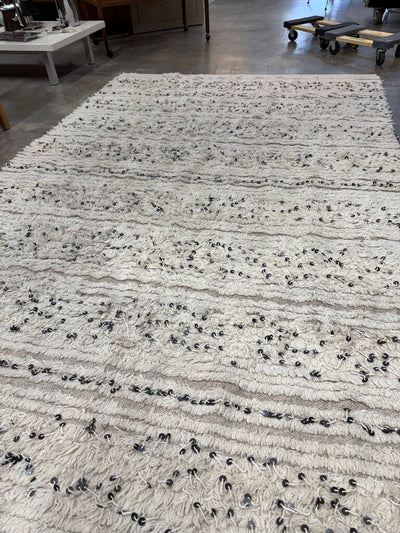 Vintage Moroccan Handwoven Sequins Rug