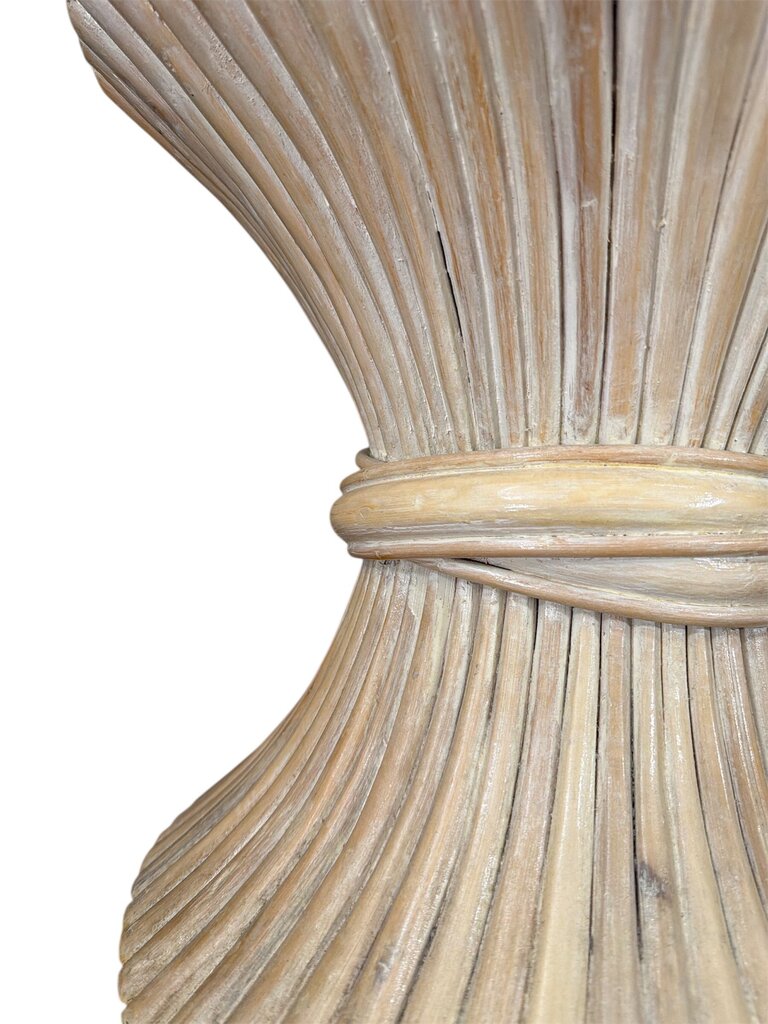 Hollywood Regency McGuire Wheat Side Table