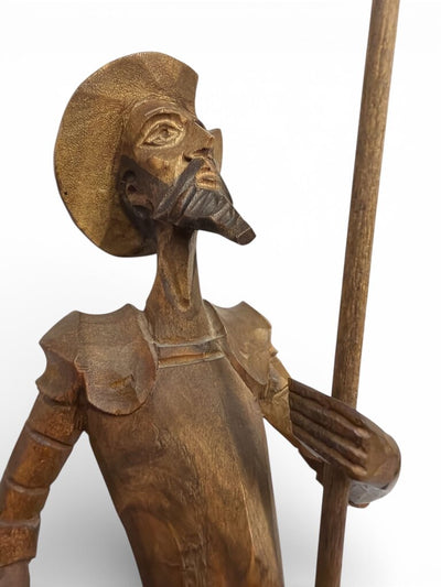 Don Quixote Carved Figure