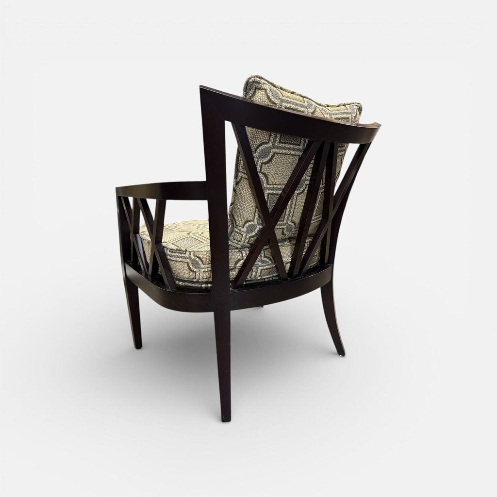 PAIR of Barbara Barry Baker X Back Lounge Chairs (Set of 2)