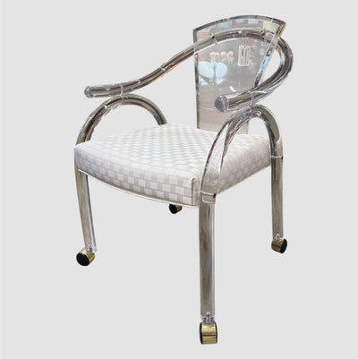 Mid Century Tubular Lucite Chair