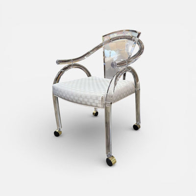 Mid Century Tubular Lucite Chair