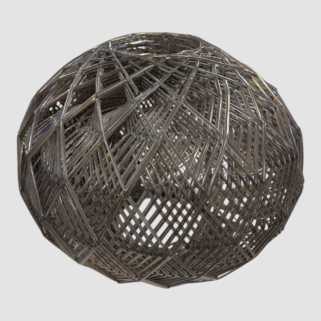 Lucite Spun Spaghetti Swag Lamp Shade