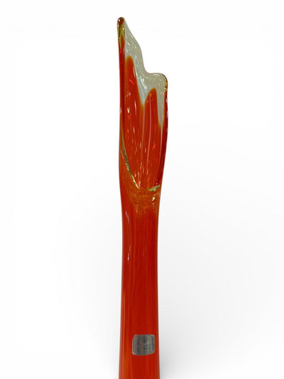 Vintage Viking 24-Inch Amberina Swung Vase