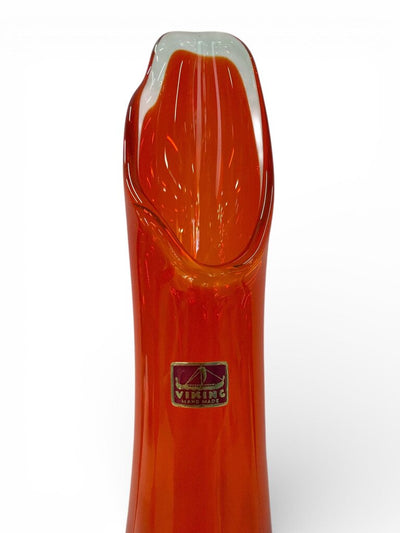 Vintage Viking 17-Inch Amberina Swung Vase