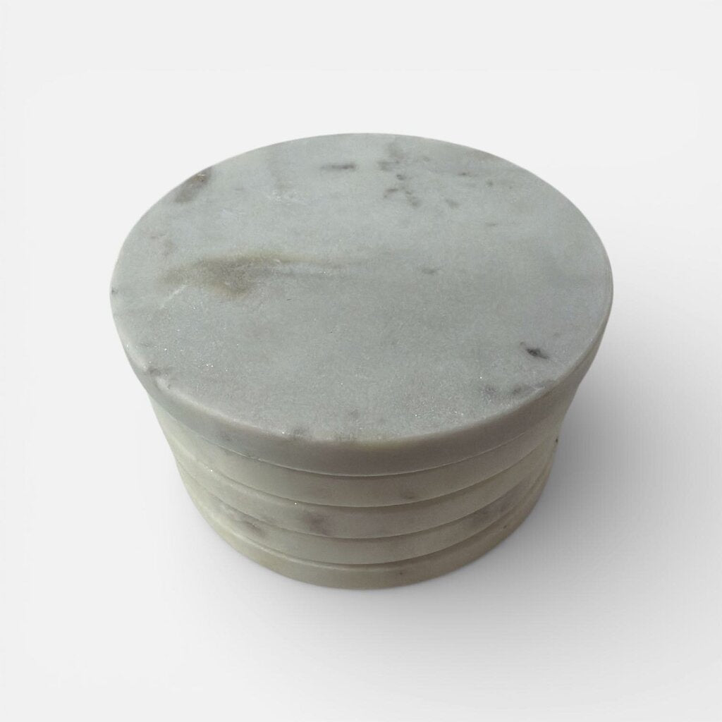 Polished Marble Coaster Set of 5