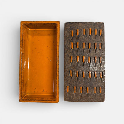 Bitossi Aldo Londi Orange Trinket Box