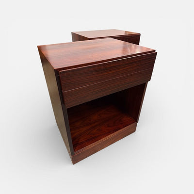 PAIR Danish Modern Arne Iverson Rosewood Nightstands (Set of 2)