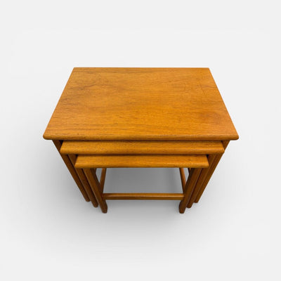 Danish Modern Teak Mid Century Nesting Tables (Set of 3)