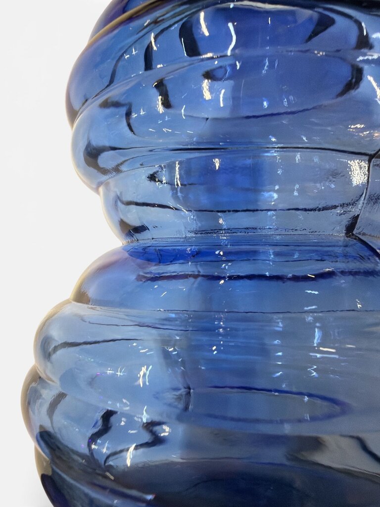 Vintage Blue Beehive Vase