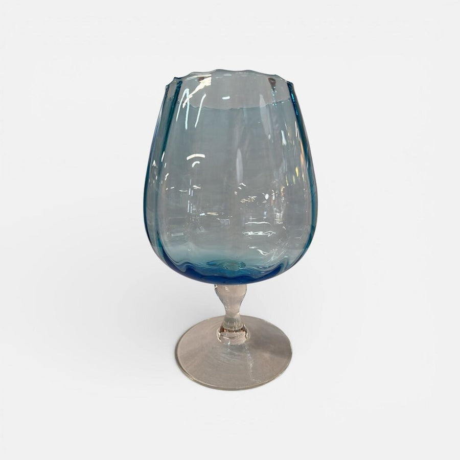 Vintage Blue Oversized Brandy Snifter