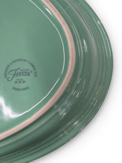 Vintage Fiesta 13 5/8" Oval Serving Platter in Sea Mist Green