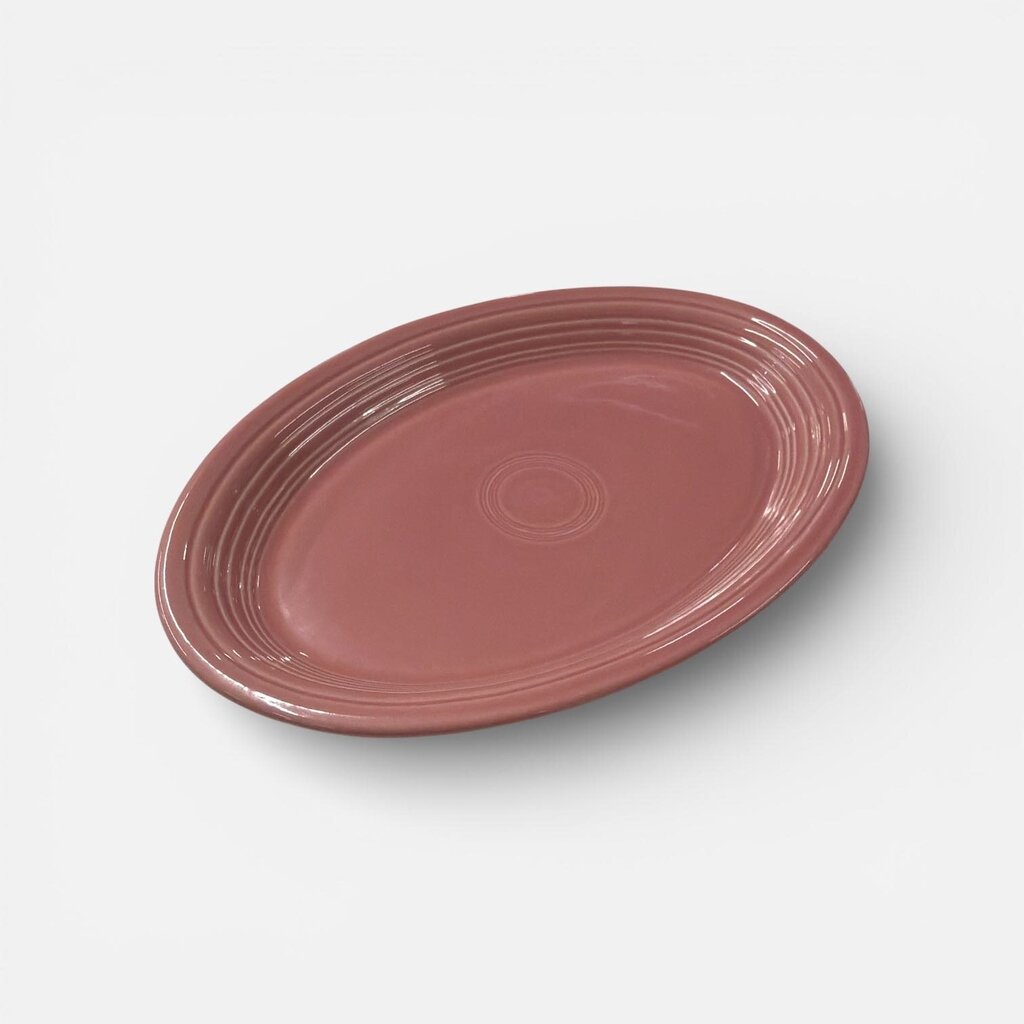 Vintage Fiesta 13 5/8" Oval Serving Platter in Rose Pink