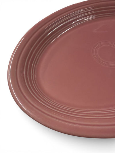 Vintage Fiesta 13 5/8" Oval Serving Platter in Rose Pink