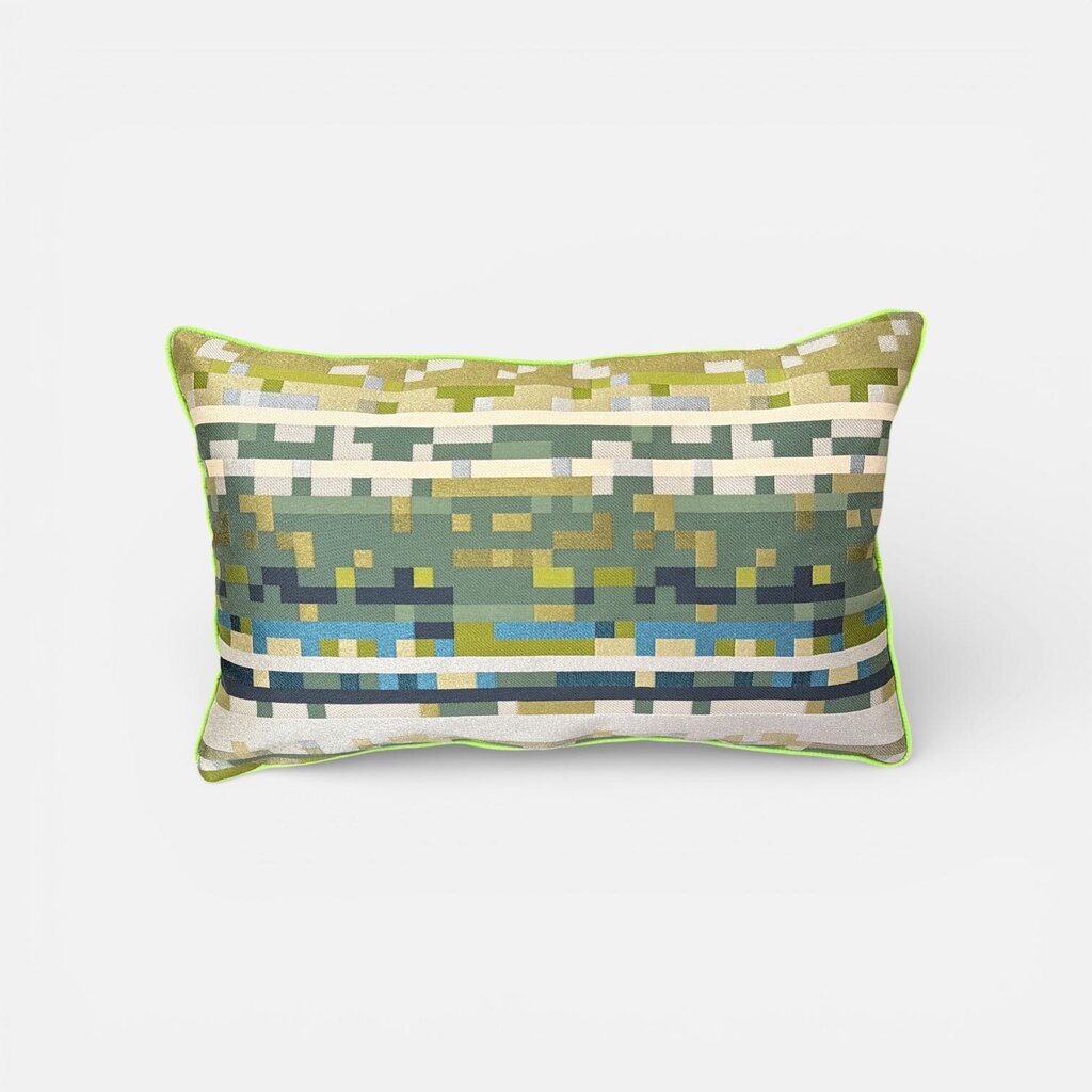 Anagram Electric Green Pillow by Maharam