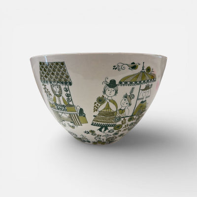Mid Century "Figgjo Flint Norway" Lg Bowl in the "Market" pattern