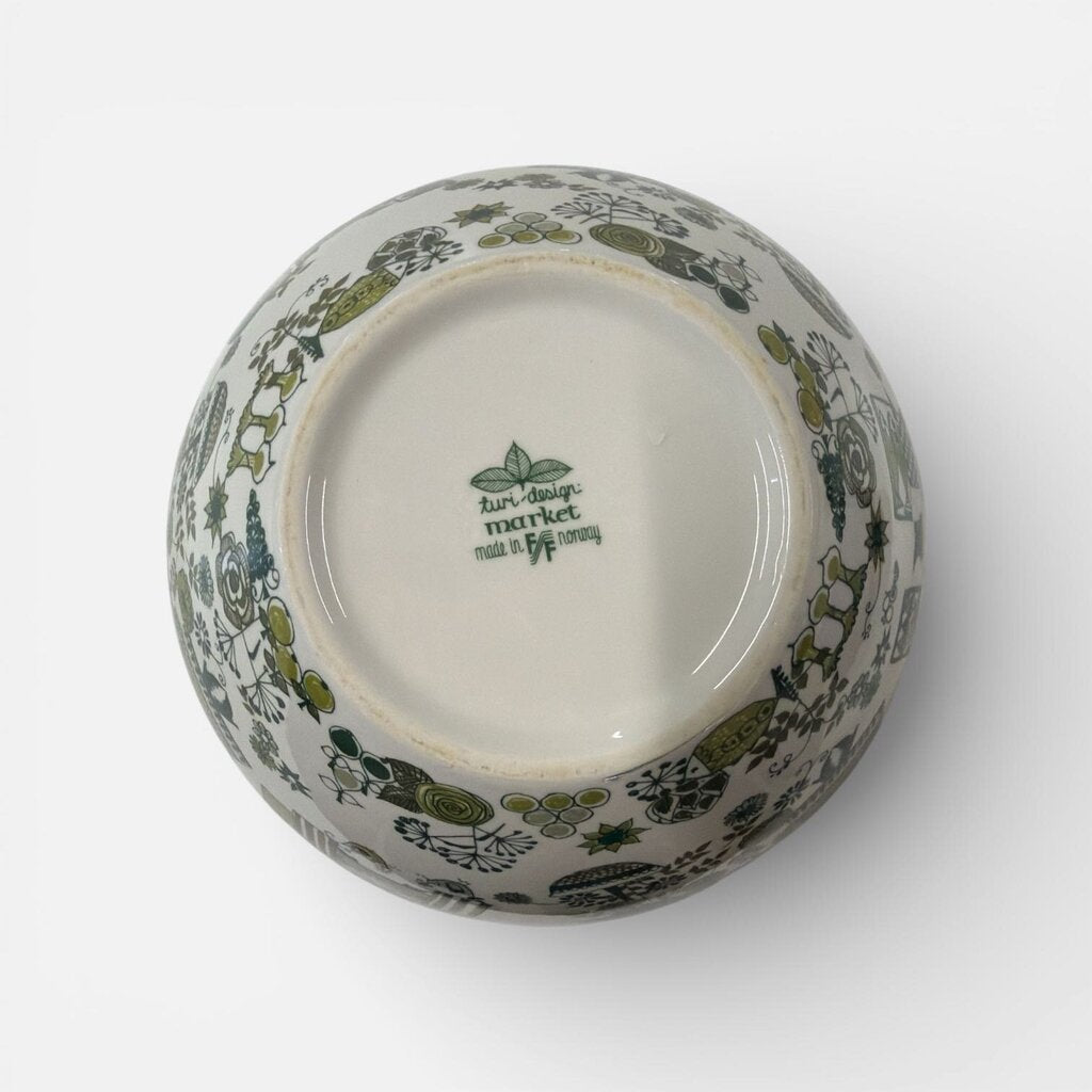 Mid Century "Figgjo Flint Norway" Lg Bowl in the "Market" pattern