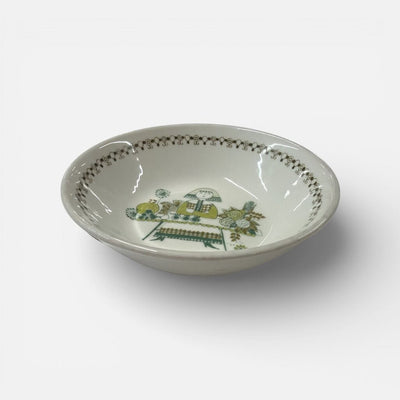Mid Century "Figgjo Flint Norway" Desert Bowl in the "Market" pattern