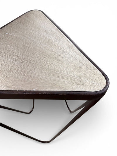 Modern Triangle End Table w/ Hairpin Legs