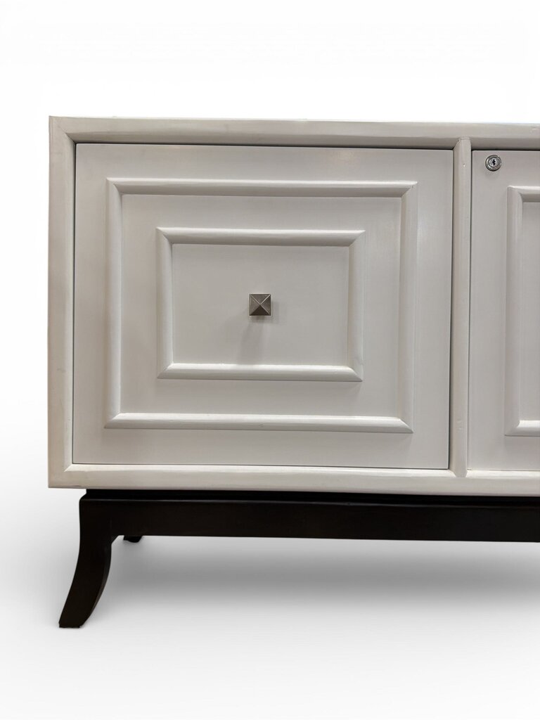 Modern Geometric Door Accent Cabinet
