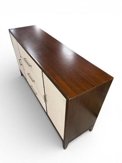 Modern Cream & Dark Finish Sideboard