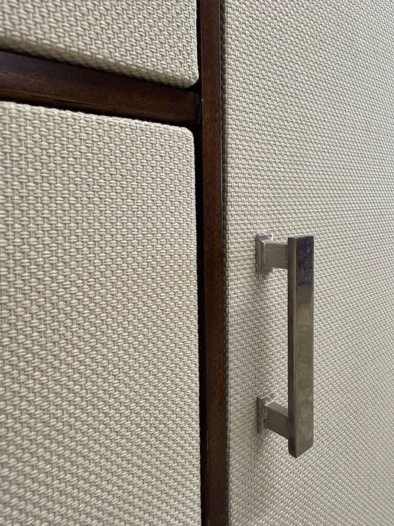 Modern Cream & Dark Finish Sideboard