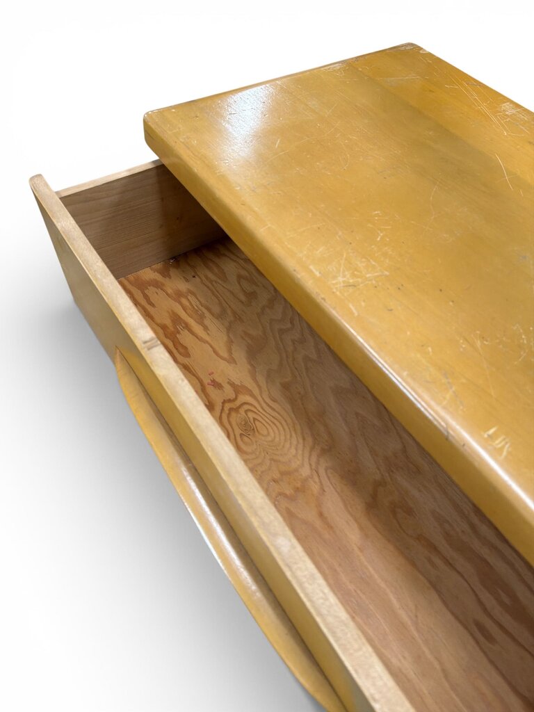 Mid Century Maple 4 Drawer Dresser