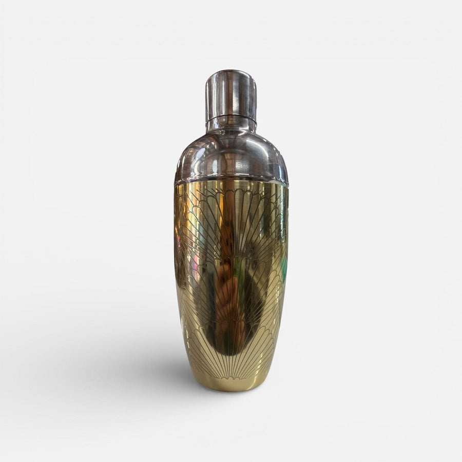 Brass and Chrome Cocktail Bullet Shaker